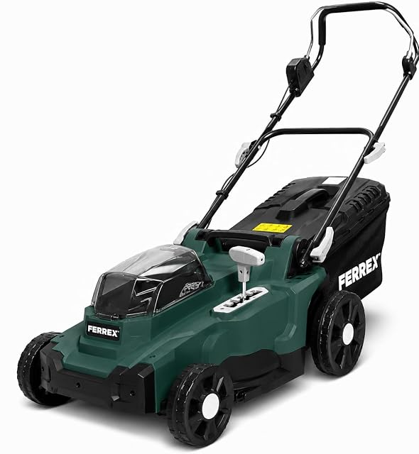 FERREX FS-ARM 4037 cordless lawnmower with a 37 cm deck and a 40-litre grass box