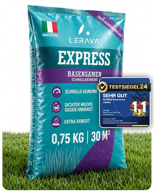 Bag of fast-germinating lawn seed for 30 square metres