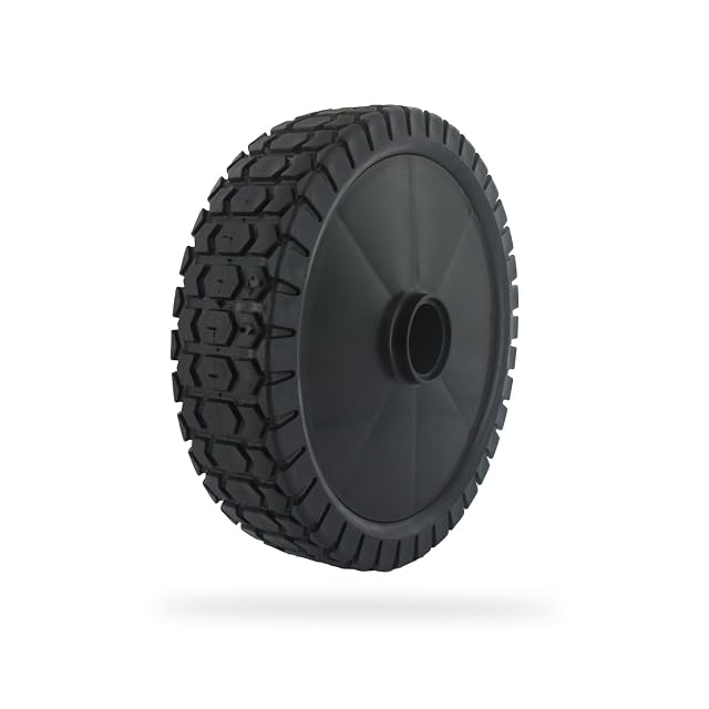 GREENSTAR universal 200 mm plastic mower wheel with reducing bushes and hub cap