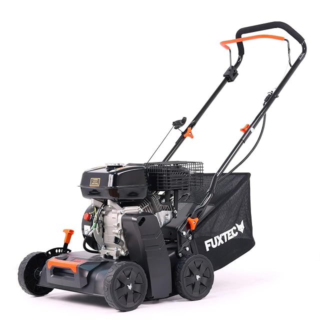 FUXTEC FX-BV240ECO petrol scarifier with a 400 mm working width and steel housing